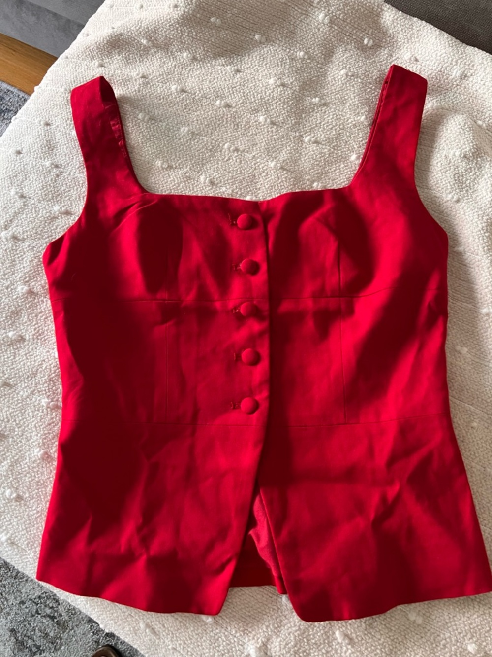 Commense Red Sleeveless Vest Top with Tag